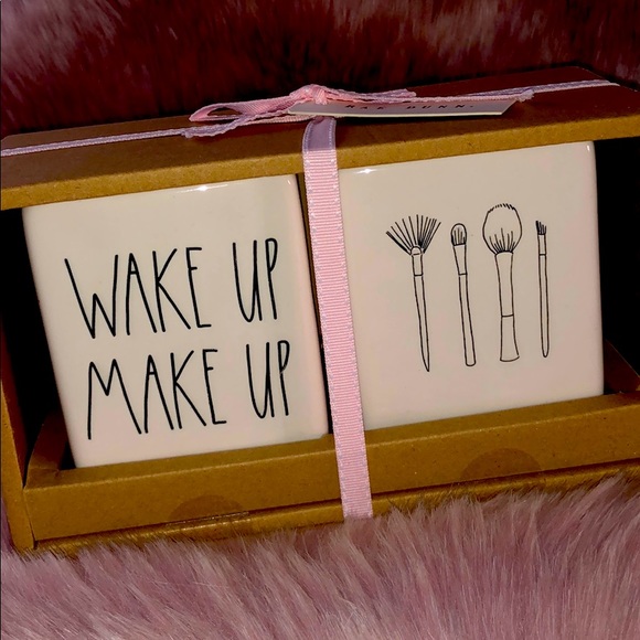 Rae Dunn Other - RAE DUNN  |  WAKE UP MAKE UP Vanity Set